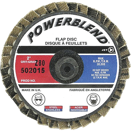 Disque &agrave; feuillets PowerBlend Roll-On, 2" x Type R, Grain Z80 Trail Hammer and Bolt