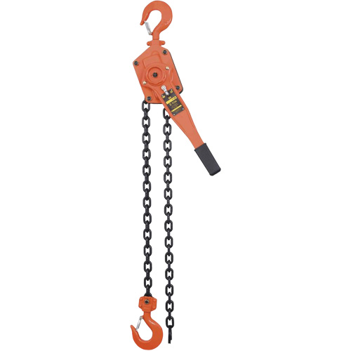 VLP Series Chain Hoists, 5' Lift, 6000 lbs. (3 tons) Capacity, Steel Chain Trail Hammer and Bolt