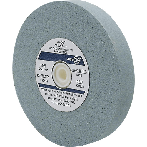 GC675C Meules pour rectifieuses d'&eacute;tabli, 6" x 3/4", Arbre 1", Carbure de silicium Trail Hammer and Bolt