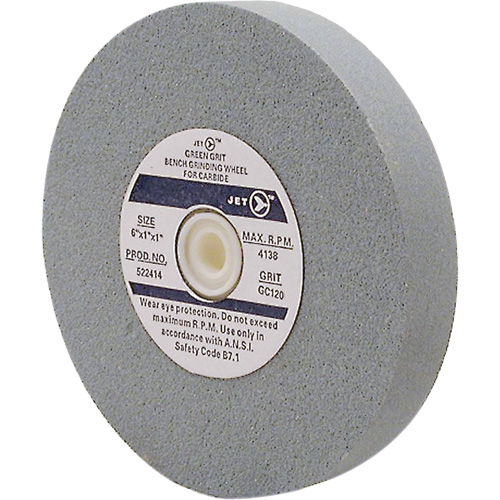 GC675M Meules pour rectifieuses d'&eacute;tabli, 6" x 3/4", Arbre 1", Carbure de silicium Trail Hammer and Bolt