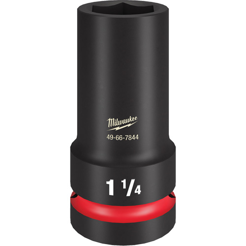 Douille &agrave; paroi extra mince Shockwave Impact Duty, Chocs, 1-1/4", Prise 1", 6 pans, Profond Trail Hammer and Bolt