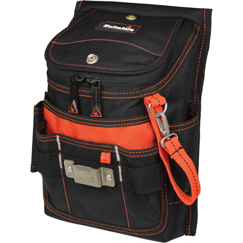 Medium Zip-Top Utility Pouch, Multiple Tool Holder, Ballistic Polyester Trail Hammer and Bolt