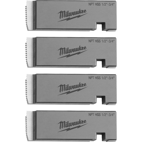 Fili&egrave;res de filetage pour tuyaux universel NPT, Pour tuyau de 1/2"-3/4", Haute vitesse pour acier inoxydable Trail Hammer and Bolt