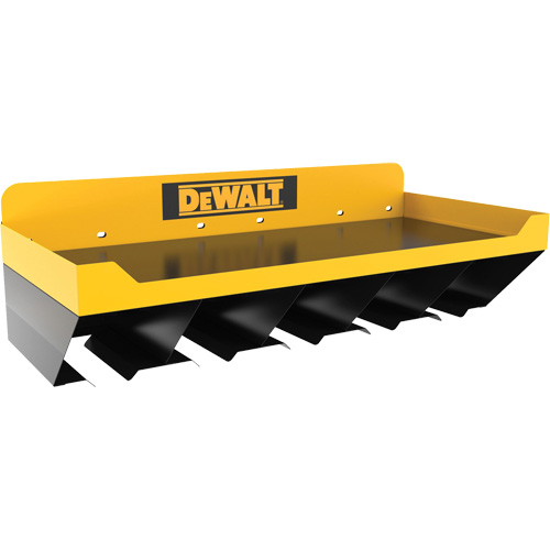 Power Tool Storage Shelf Combo, Steel, Black/Yellow Trail Hammer and Bolt