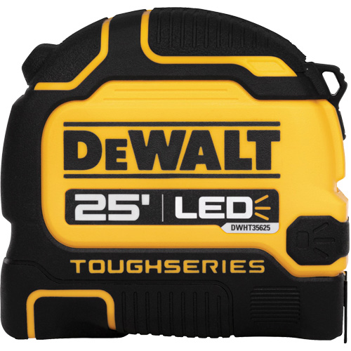 TOUGHSERIES LED Lighted Tape Measure, 25' Trail Hammer and Bolt