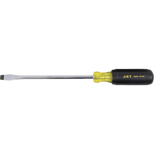 JKSS-8R Tournevis &agrave; fente, Tige de 3/8", Ronde, 8" lo, Prise en Coussin&eacute;e Trail Hammer and Bolt