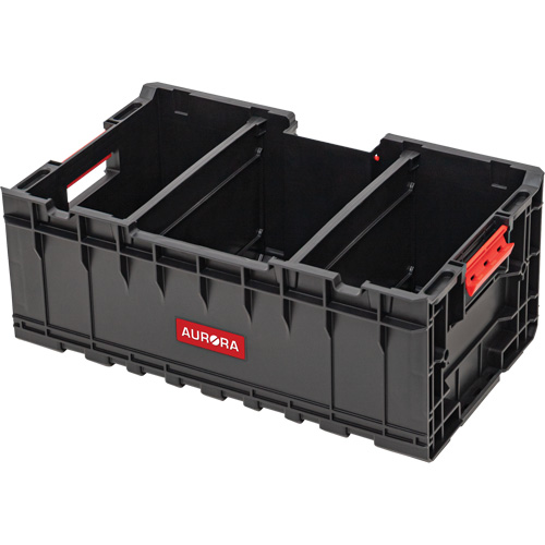 Caisse &agrave; outils avec s&eacute;parateurs Arx, 22-7/10" x 14-1/10" x 9-3/10", Noir Trail Hammer and Bolt