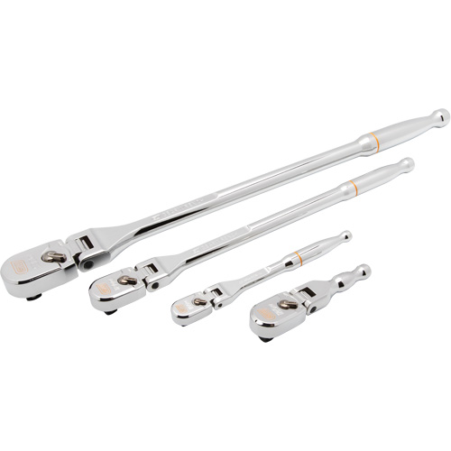 Ensemble de rochet &agrave; t&ecirc;te en goutte et manche enti&egrave;rement poli avec prises 1/4", 3/8" & 1/2" 120XP Trail Hammer and Bolt