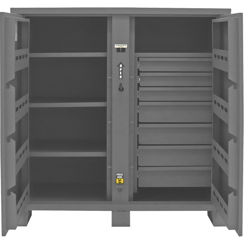 Armoire de rangement pour le chantier, Acier, 59 pi³, Gris Trail Hammer and Bolt