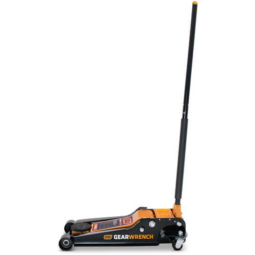 Low Profile Floor Jack, 3.5 Ton(s) Capacity, 3-3/4" Lowered, 21-3/4" Raised, Manual Hydraulic Trail Hammer and Bolt