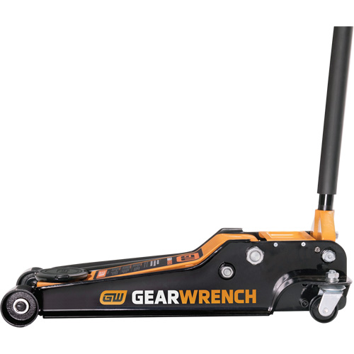 Low Profile Floor Jack, 3.5 Ton(s) Capacity, 3-3/4" Lowered, 21-3/4" Raised, Manual Hydraulic Trail Hammer and Bolt