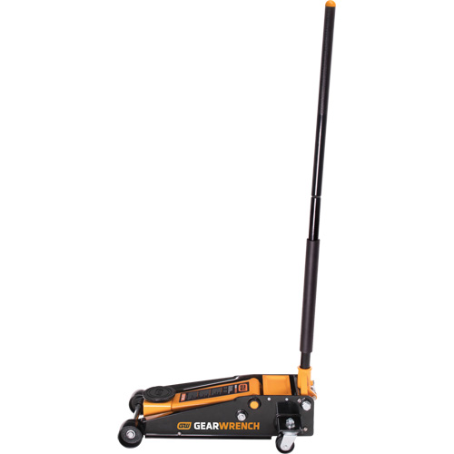 Heavy-Duty Floor Jack, 3 Ton(s) Capacity, 5-1/4" Lowered, 18-1/4" Raised, Manual Hydraulic Trail Hammer and Bolt