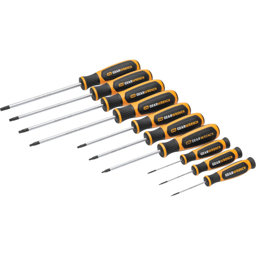 Jeu de tournevis bimat&eacute;riau Torx dans un plateau de rangement en mousse, 10 mcx Trail Hammer and Bolt