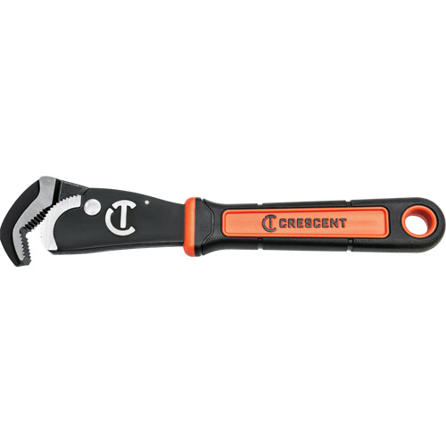 Cl&eacute; bimat&eacute;riau auto-ajustable pour tuyau, Cap des m&acirc;choires 1-1/2", Longueur 12", Fini Oxyde noir, Prise Coussin&eacute;e Trail Hammer and Bolt