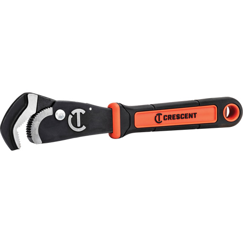 Cl&eacute; bimat&eacute;riau auto-ajustable pour tuyau, Cap des m&acirc;choires 1-1/2", Longueur 12", Fini Oxyde noir, Prise Coussin&eacute;e Trail Hammer and Bolt