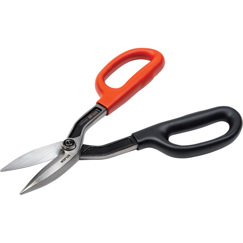 Cisaille de ferblantier droite, Longueur de coupe de 2", Coupe Droit Trail Hammer and Bolt