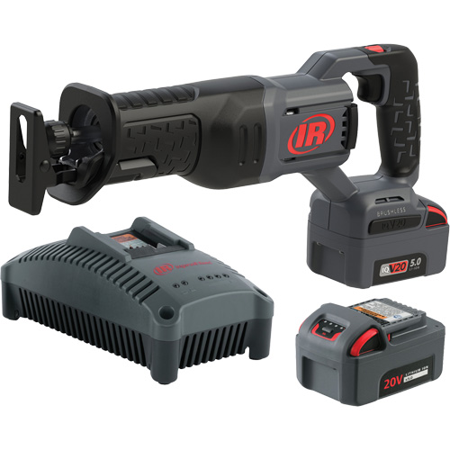 Cordless Reciprocating Saw Kit, 20 V, Lithium-Ion Battery, 3000 SPM Trail Hammer and Bolt