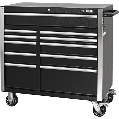 HDCC-4115 HD Series Toolbox Combo, 21-1/2" D x 44-1/5" W x 63-3/10" H, Black Trail Hammer and Bolt