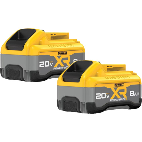 MAX* XR POWERPACK Batteries, Lithium-Ion, 20 V, 8 Ah Trail Hammer and Bolt