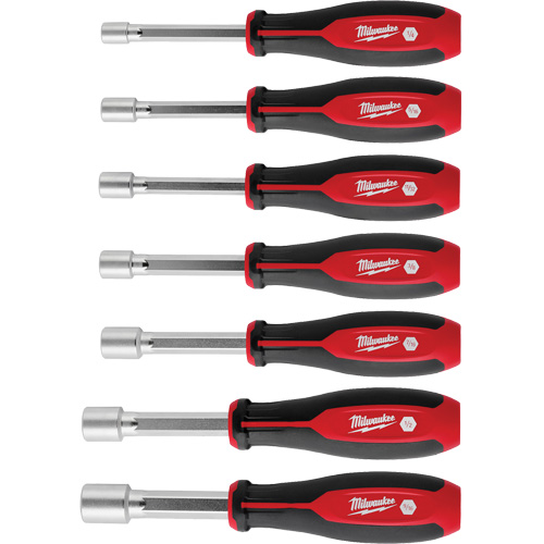 HollowCore Nut Driver Set, 7 Pcs., Magnetic, Imperial Trail Hammer and Bolt