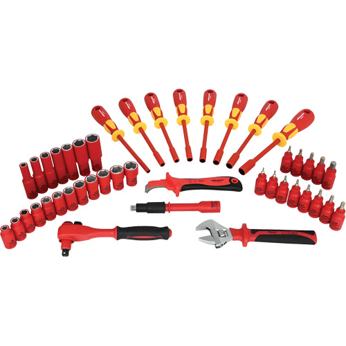 Insulated Socket & Tool Set, 44 Pcs Trail Hammer and Bolt