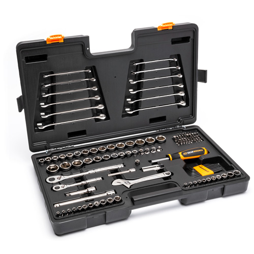 Jeu doutils de qualit&eacute; professionnelle &agrave; 72 dents, 6 pans et &agrave; prise 3/8" et 1/4" Trail Hammer and Bolt