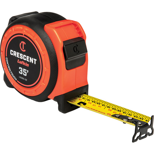 Ruban &agrave; mesurer CONTROLTOUCH, 1-3/16" x 35', Marques de goujon SAE Trail Hammer and Bolt