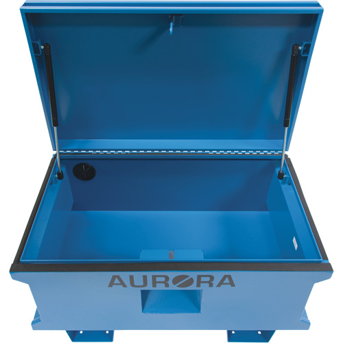 Coffre &agrave; outils de chantier, 33" x 20-3/10" x 18-3/10", Acier, Bleu Trail Hammer and Bolt