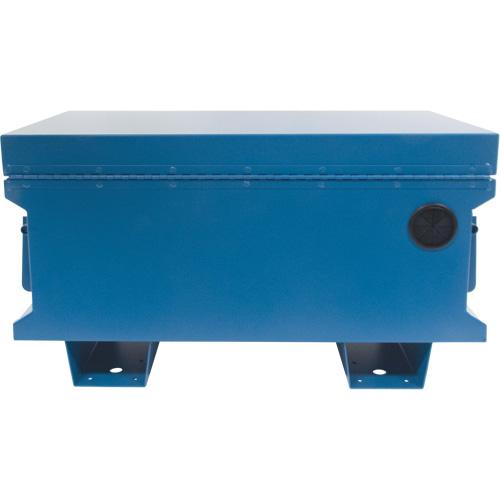 Coffre &agrave; outils de chantier, 33" x 20-3/10" x 18-3/10", Acier, Bleu Trail Hammer and Bolt