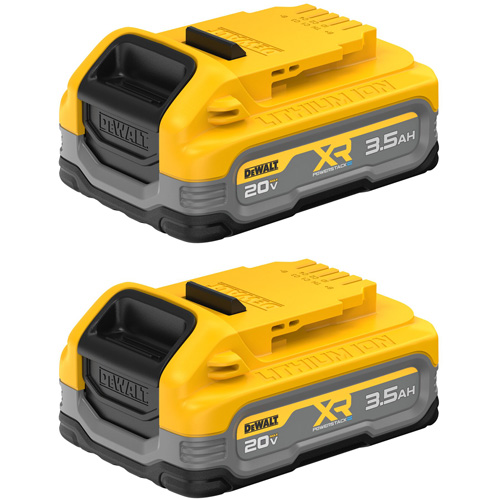 XR POWERSTACK Battery - 2-Pack , Lithium-Ion, 20 V, 3.5 Ah Trail Hammer and Bolt