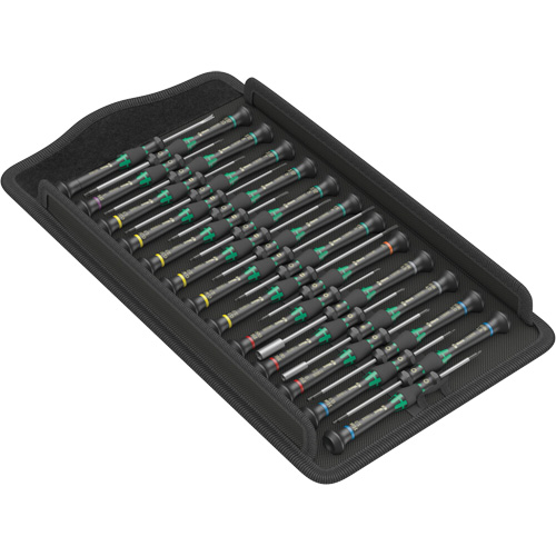 Kraftform Micro Big Pack 1 Screwdriver Set for Electronic Applications, 25 Pcs. Trail Hammer and Bolt