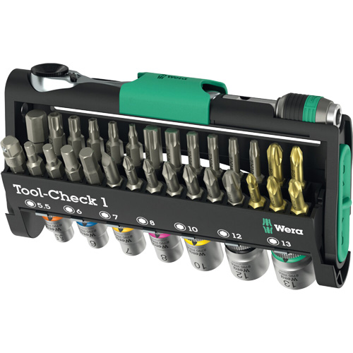 Ensemble d'outils Tool-Check 1, 38 Mcx, Prise de 1/4" Trail Hammer and Bolt