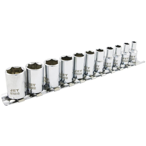 Jeu de douilles m&eacute;triques &agrave; 6 pans SS1411M-6, 11 Mcx, Prise de 1/4" Trail Hammer and Bolt