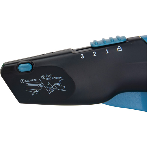 Couteau de s&eacute;curit&eacute; r&eacute;tractable , Acier inoxydable, Robuste, Prise en Plastique/Aluminium Trail Hammer and Bolt