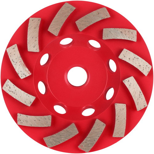 Meule boisseau diamant&eacute;e &agrave; 12 segments Turbo DIAMOND MAX Trail Hammer and Bolt
