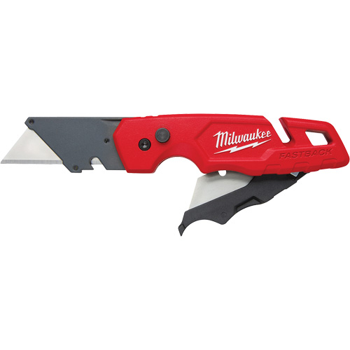 Couteau utilitaire pliant FASTBACK avec rangement pour lames, poign&eacute;e en M&eacute;tal Trail Hammer and Bolt