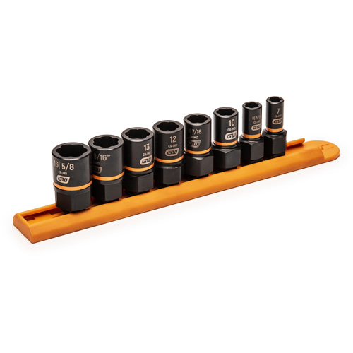 Jeu de douilles d'extraction Bolt Biter, 8 Mcx, Chocs, Prise de 1/4"/3/8" Trail Hammer and Bolt