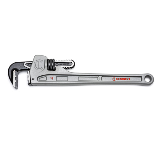 Cl&eacute; &agrave; tuyau &agrave; m&acirc;choires K9, Cap des m&acirc;choires 2-7/8", Longueur 18", Fini Rev&ecirc;tement en poudre, Prise Ergonomique Trail Hammer and Bolt