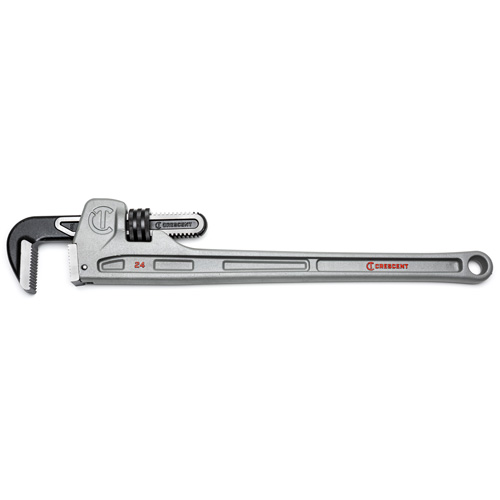 Cl&eacute; &agrave; tuyaux, Cap des m&acirc;choires 3-1/2", Longueur 24", Fini Rev&ecirc;tement en poudre, Prise Ergonomique Trail Hammer and Bolt
