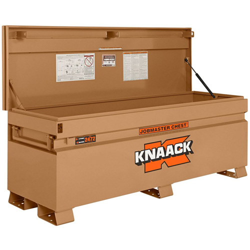 Coffre de chantier mod&egrave;le 2472 avec cadenas, 72" x 24" x 28-1/4", Acier, Havane Trail Hammer and Bolt