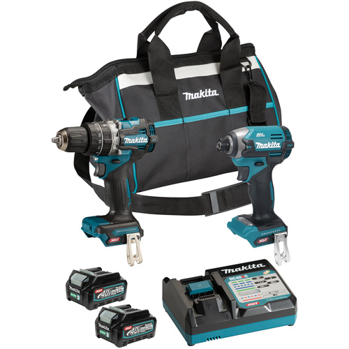 Ensemble doutils sans fil 40?Vmax XGT &agrave; moteur sans balais : visseuse &agrave; chocs et perceuse-visseuse &agrave; percussion, Lithium-ion, 40 V Trail Hammer and Bolt