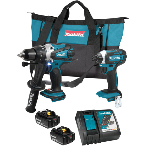 Ensemble visseuse &agrave; chocs et perceuse-visseuse &agrave; chocs sans fil LXT, Lithium-ion, 18 V Trail Hammer and Bolt