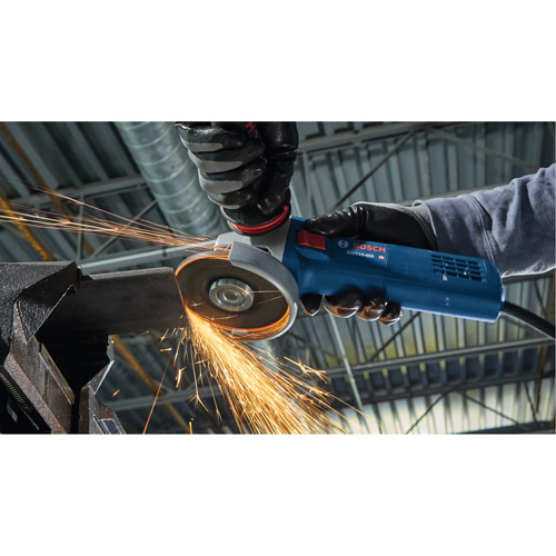 Ergonomic Angle Grinder, 4-1/2", 120 V, 10 A, 11000 RPM Trail Hammer and Bolt