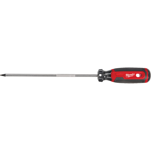 Square Screwdriver, #2 Tip, 12-7/10" L, Cushion Grip Handle Trail Hammer and Bolt