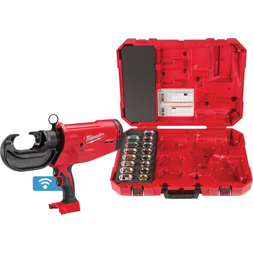 M18 FORCE LOGIC 750 MCM Crimper with #6 - 750 MCM Al Dies Trail Hammer and Bolt