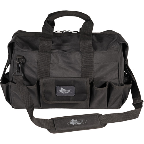 Sac &agrave; outils Phantom 18" pour entrepreneur, Polyester balistique, 25 pochettes, Noir Trail Hammer and Bolt