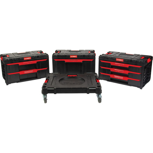4-Piece Arx&reg; Dolly with Swivel Casters Set, 23-1/10" x 15" x 22-1/2", Black Trail Hammer and Bolt