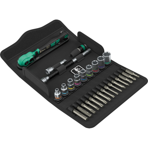 Jeu de cl&eacute; &agrave; cliquet SA 15 Zyklop Comfort avec levier dinversion, 28 Mcx, Prise de 1/4" Trail Hammer and Bolt