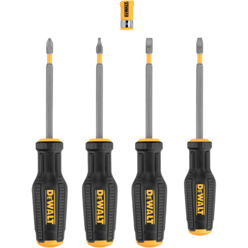 MAX Fit Screwdriver Set, 4 Pcs., Magnetic Trail Hammer and Bolt