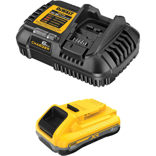 XR POWERPACK Battery & Charger Kit, Lithium-Ion, 20 V, 4 Ah Trail Hammer and Bolt
